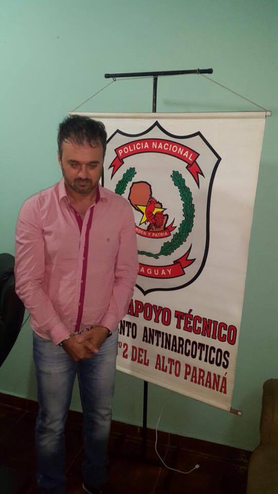 Piratubense é preso no Paraguai e cumprirá pena por trafico de drogas