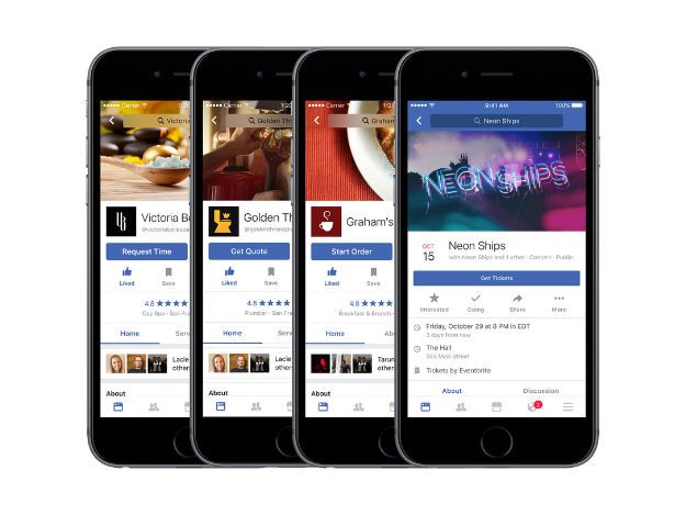 Usuários do Facebook agora podem comprar comida e ingressos pela rede