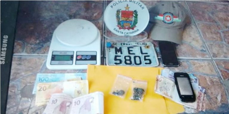 Polícia prende suspeito de tráfico de drogas no distrito de Barra do Leão
