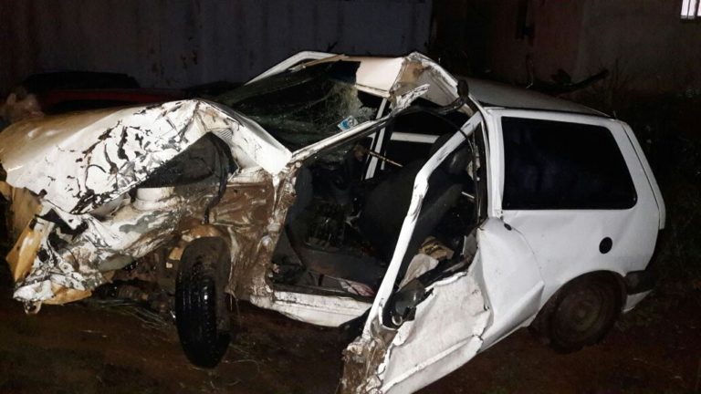Idoso morre e mulher fica ferida em acidente na BR-282 em Campos Novos