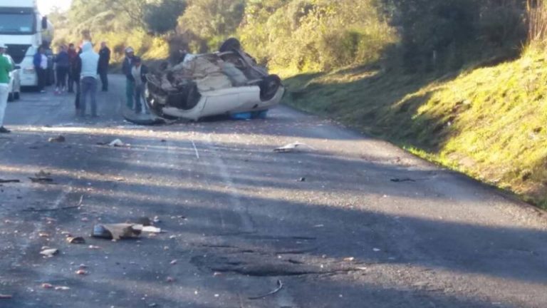 Colisão com caminhão de toras deixa um morto na região de Palmas