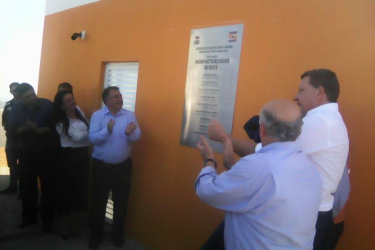 Radar meteorológico do Oeste é inaugurado em Chapecó