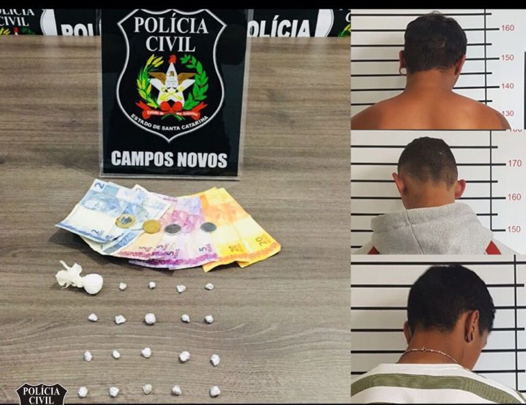 Polícia Civil apreende crack e cocaína no bairro Aparecida em Campos Novos