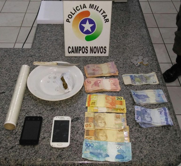 Operações da PM terminam em prisões e apreensões de drogas em Campos Novos
