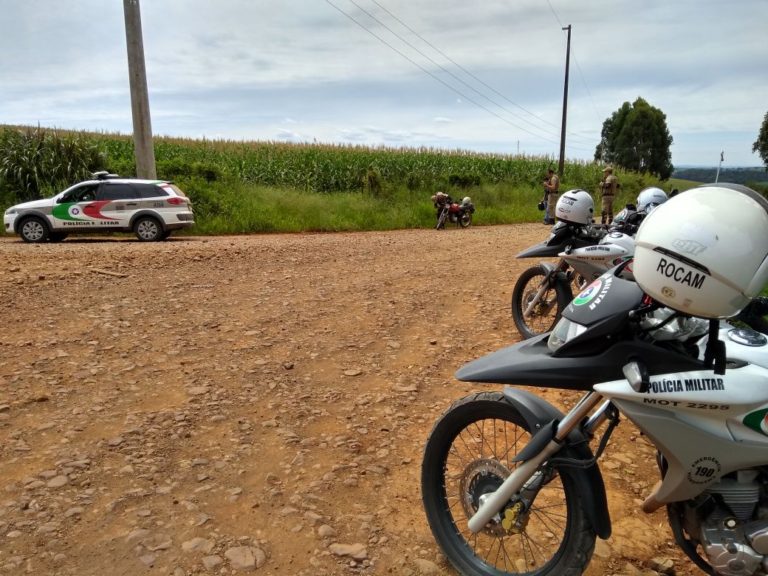 Rocam da 3ª Companhia em Campos Novos auxilia policiamento no município de Zortéa