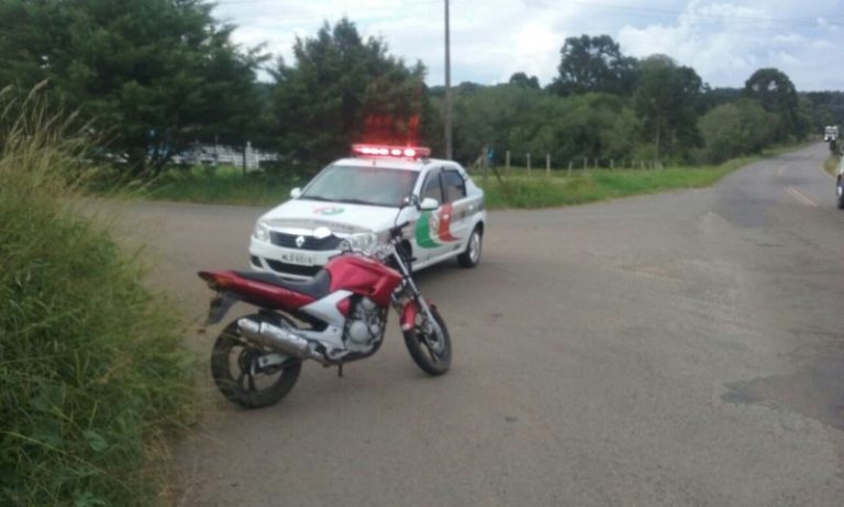 Motocicleta furtada em Joaçaba é recuperada em Capinzal
