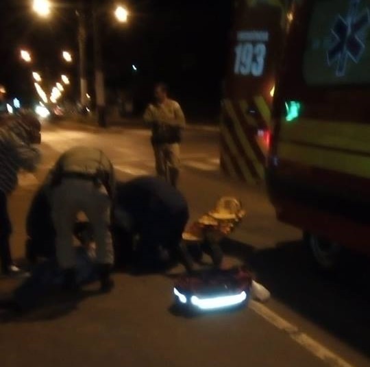 Homem fica ferido após ser atropelado em Piratuba