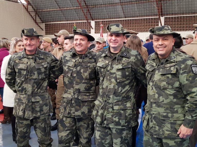 Policiais militares ambientais de Joaçaba são promovidos durante evento em Chapecó