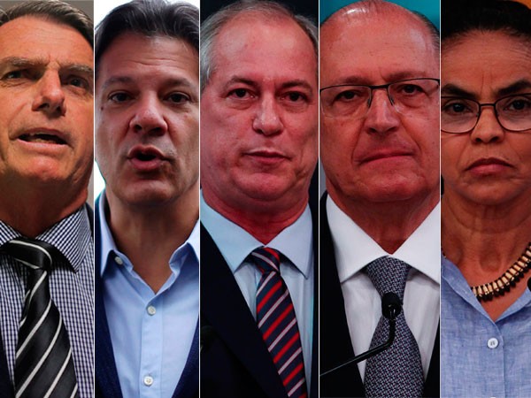 Pesquisa Datafolha para presidente: Bolsonaro, 28%; Haddad, 16%; Ciro, 13%; Alckmin, 9%; Marina, 7%