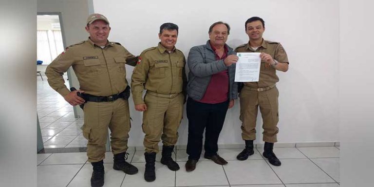 Convênio de Radiopatrulha é assinado entre o município de Zortéa e a 3ª Cia de Polícia