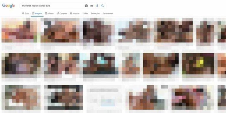 Busca no Google por ”mulheres negras dando aula” exibe sexo explícito