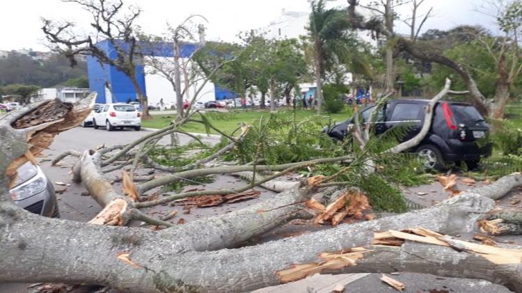 Defesa Civil alerta para risco de novo temporal nesta quarta-feira em SC