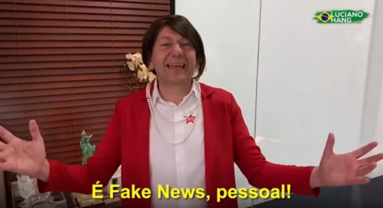 Luciano Hang se veste de Dilma Rousseff para desmentir fake news sobre Havan