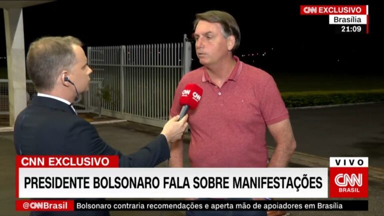 Bolsonaro dá recado a Maia e Alcolumbre: “Saiam às ruas”