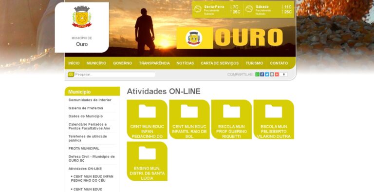 Município de Ouro opta por plataforma online para dar seguimento ao ano letivo