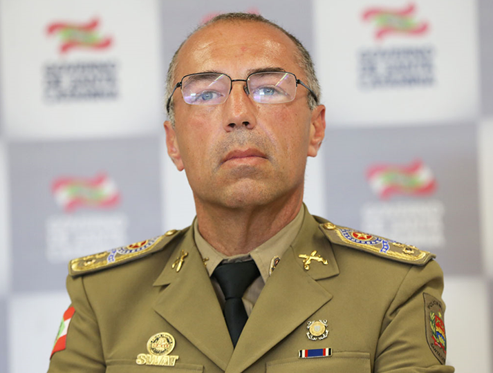 Coronel Araújo Gomes deixa o comando da Polícia Militar de Santa Catarina