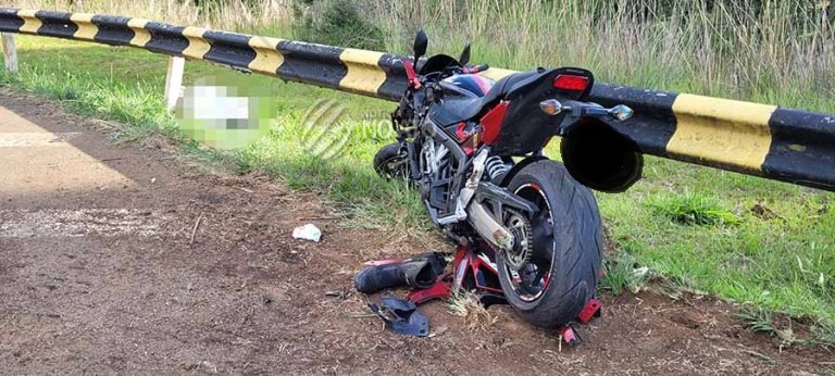 Motociclista morre após colidir contra guard-rail na BR-282 em São José do Cerrito