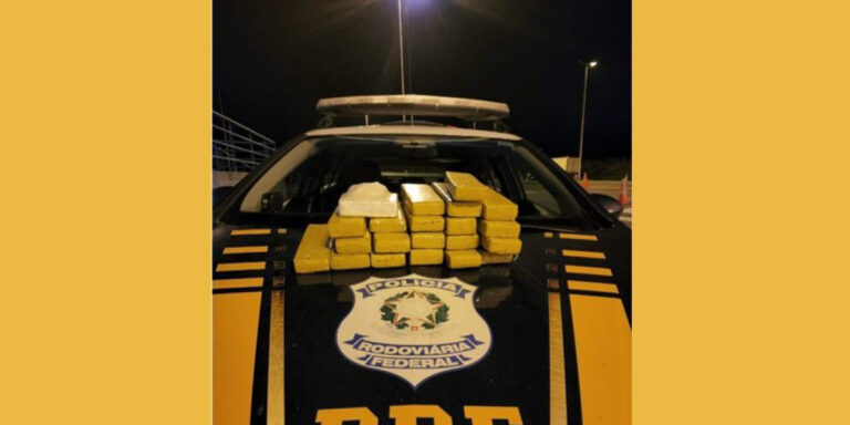 Veículo com placas de Zortéa é apreendido com 11kg de maconha e 500g de cocaína