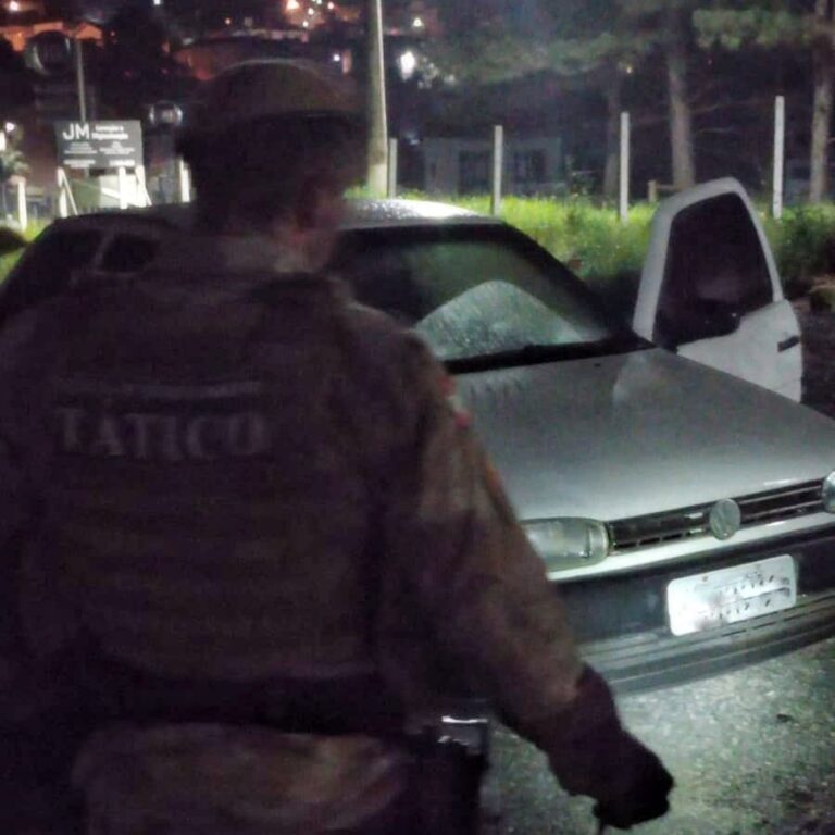 Dois são presos por furto de veículo em cidade do meio-oeste catarinense