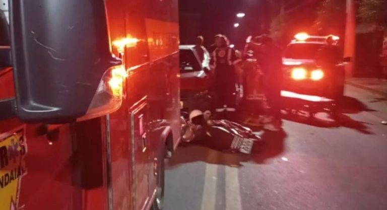Motociclista que disputava racha morre após acidente com dois carros em SC