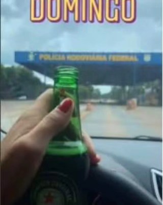 Motorista publica foto bebendo ao volante e leva multa de R$ 2.934,70