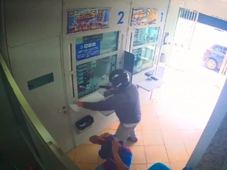 Bandido armado tenta assaltar lotérica em Pinheiro Preto