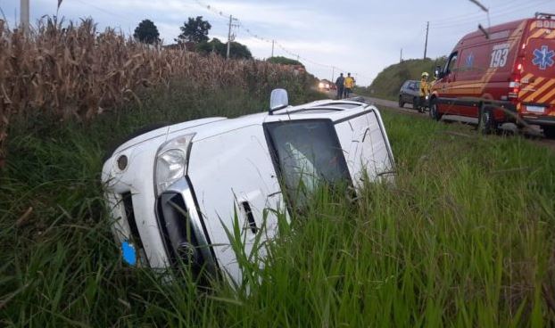 Motorista provoca acidente ao cochilar no volante na SC-467 em Capinzal
