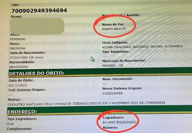 ‘Morto pelo PT’: Ao procurar atendimento médico, catarinense descobre estar “morta” desde 2022